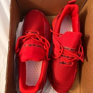 Red Athletic Running Shoes for Women